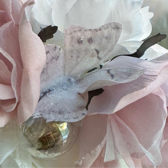 NEW! Gorgeous Gothic White Lace Pumpkin + Crown + White Crow - Picture 4 of 16